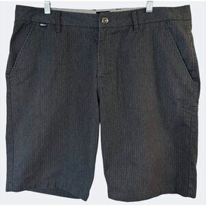 Fox Racing Essex Striped Chino Short Gray Men's 38 Flat-Front Casual Walkshorts